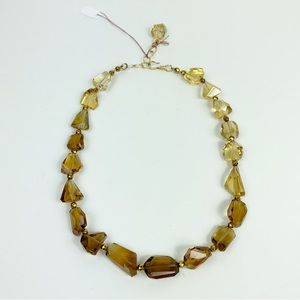 Faceted Whiskey Quartz Beaded Necklace